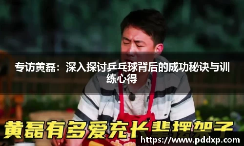 专访黄磊：深入探讨乒乓球背后的成功秘诀与训练心得